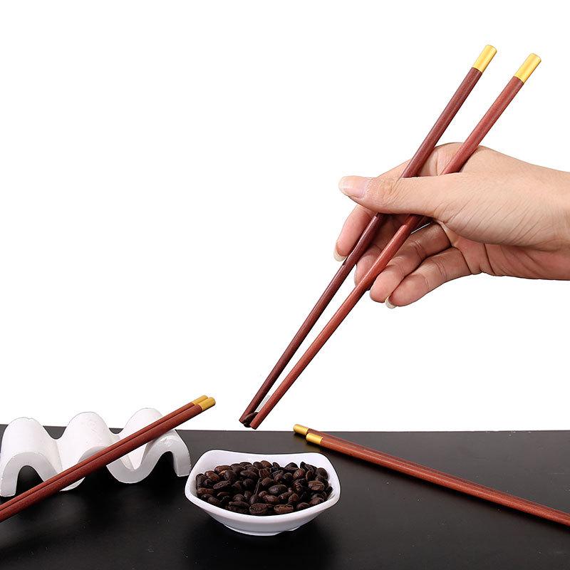 High-End Red Sandalwood Chopsticks Set: Anti-Mold, Unpainted & Unwaxed Solid Wood Tableware