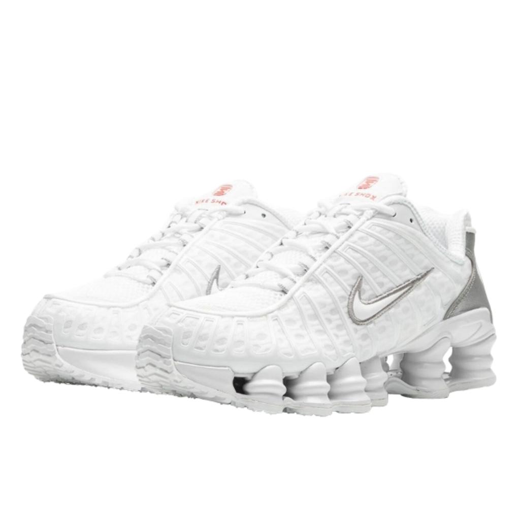 Nike Shox TL Biela Kovová Strieborná Oranžová