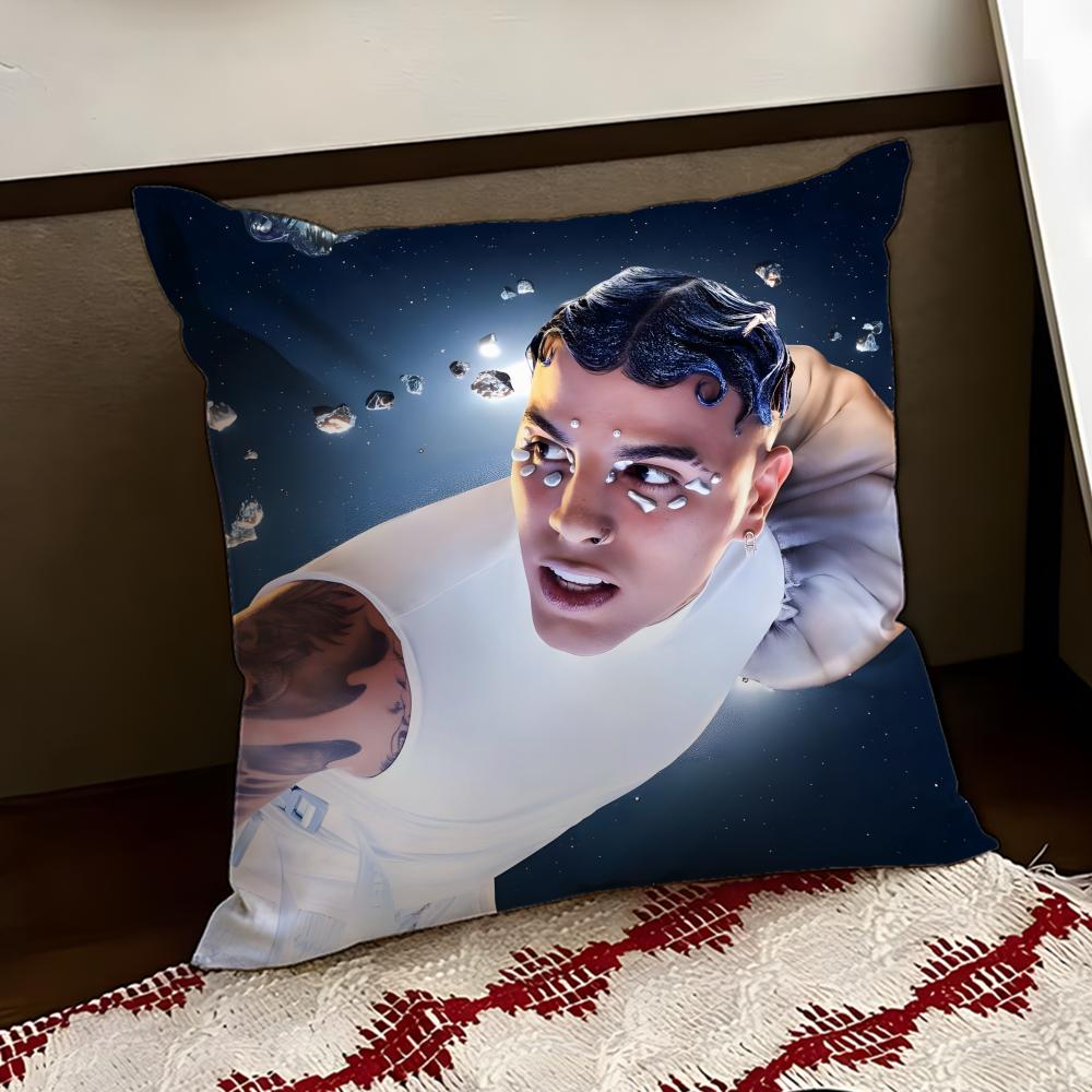 RRauw Alejandro singer Cushion Cover Reversible Soft Durable Pillow Cover Home Car MultiScene Use for Daily Comfort