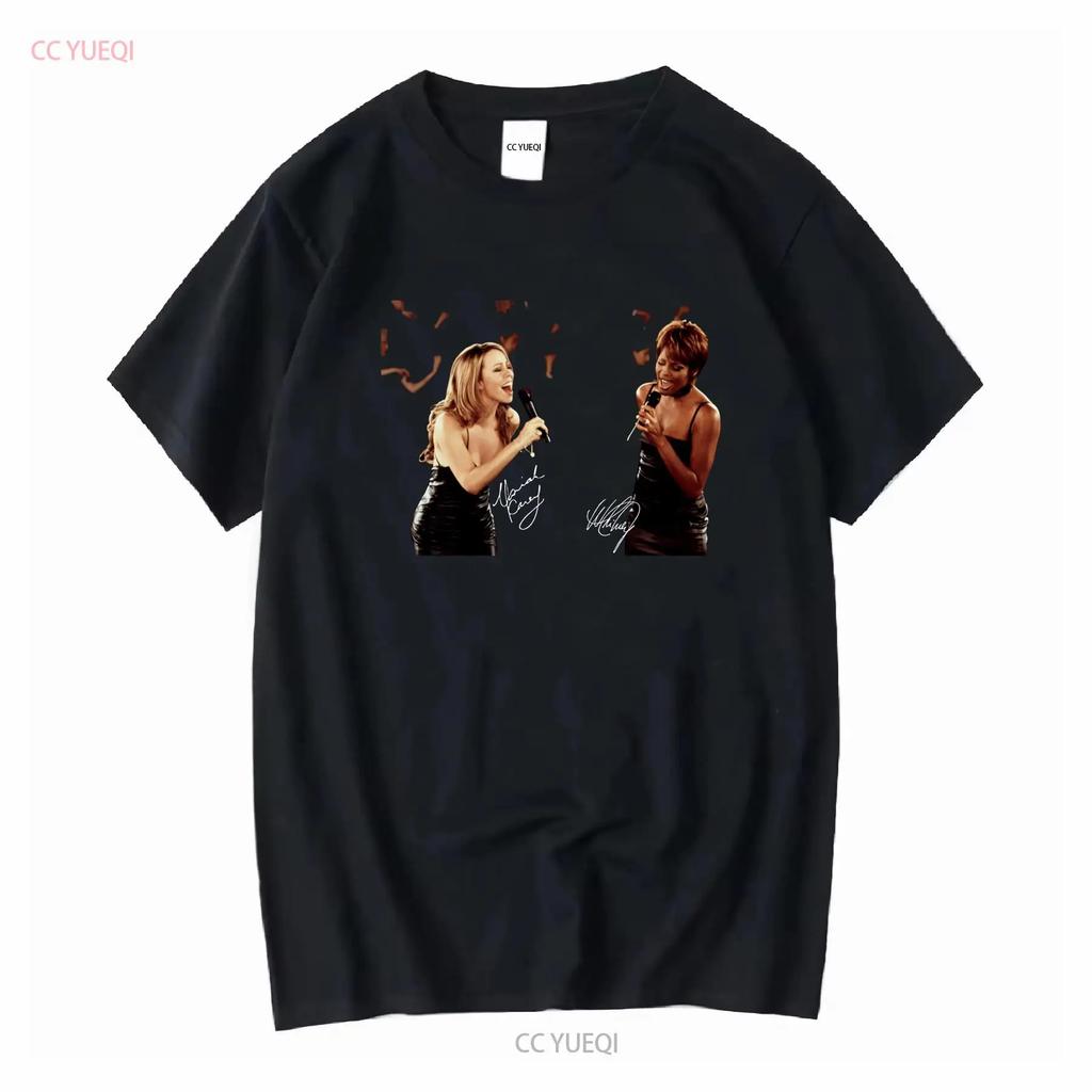 Mariah Carey Whitney Houston Singing Duo T-shirt