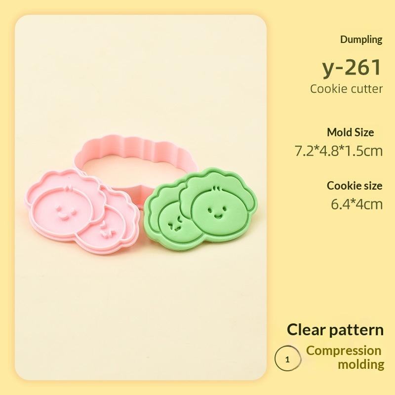 

2026 Diy Chinese New Year Cartoon Biscuit Mould Cookie Cutter 3D Pressing Baking Mould Spring Festival Decorating Tools A6