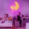 Anime Cat & Moon Neon Sign Personalized Neon Signs for Room Wall Decor LED Night Lights Home Decor Lights  Gift for Girls Boys