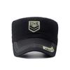 Męskie bawełniane czapki wojskowe kapelusz odkryty haftowany płaski kapelusz wojskowy kapelusz kamuflażowy Beret kapitan czapka typu Trucker czapka z daszkiem typu Snapback