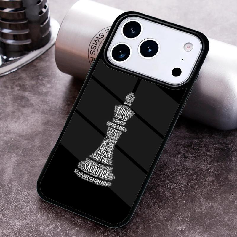 Chess King Board Game Battle Phone Case For iPhone 17 16 15 14 13 12 11 Pro Max Plus 17Air Soft Silicone Cover