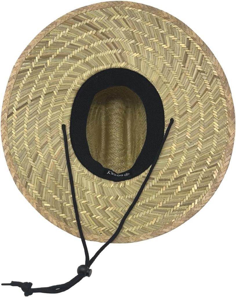 Sun Shade Straw Hat UPF 50 for River Beach Fishing, Wide Brim