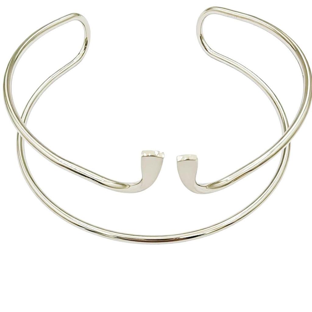Lead-Free Geometric Exaggerated Open Arm Cuff Bracelet - Women's Fashion Jewelry