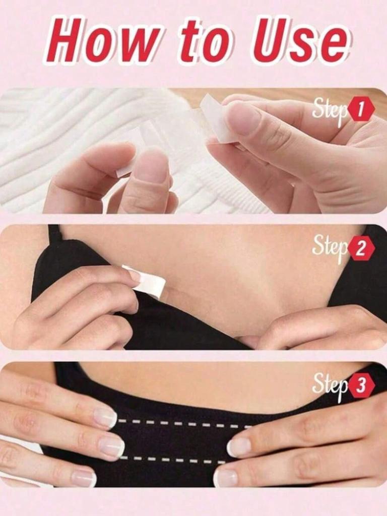 36pcs Anti-Peek Breast Tape, Women's Fashion Sticky Tape, Anti-Slip Clothing Tape, Dress Strap Grips, Double-Sided Wardrobe Tape