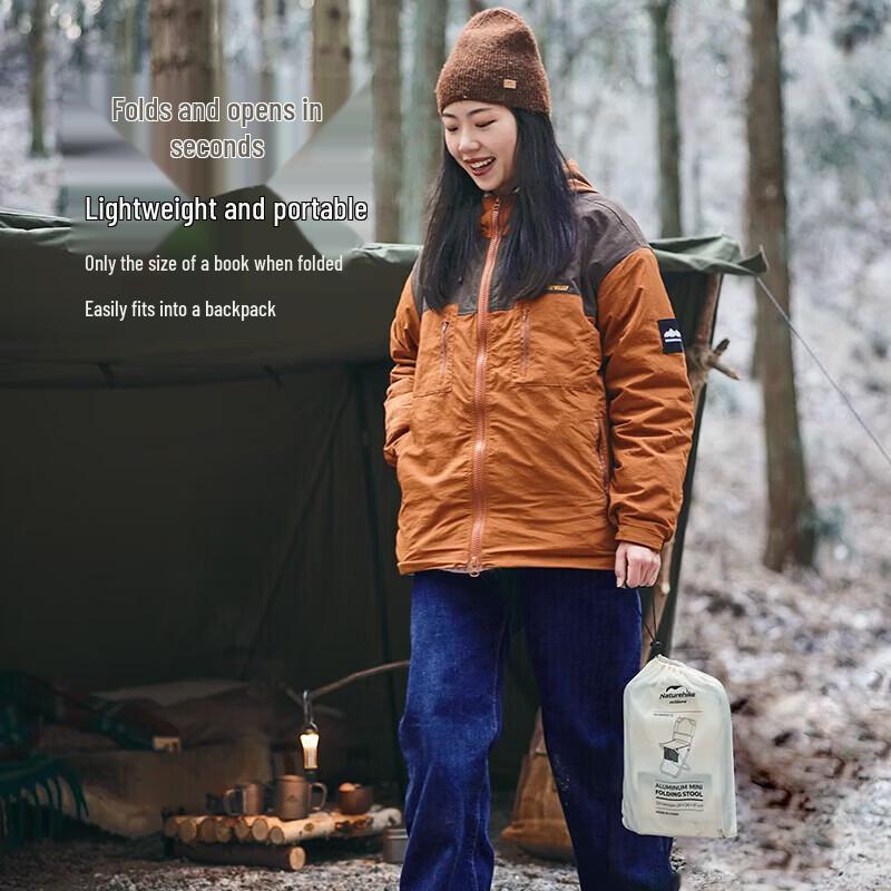 Naturehike Folding Backpacking Stool with Backrest