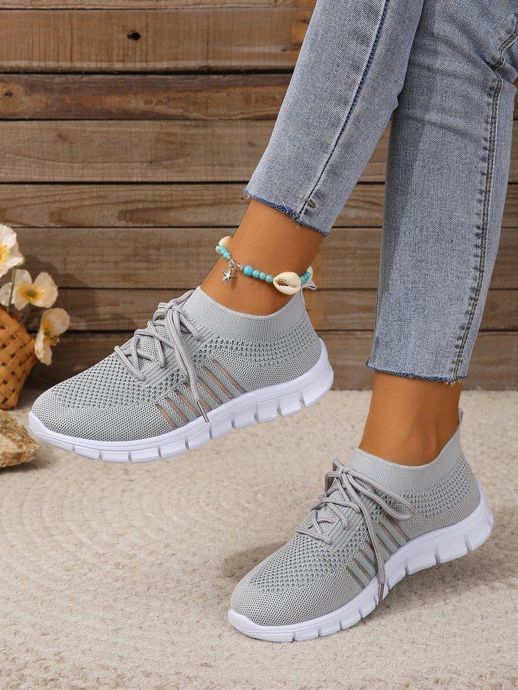 New Women's Sneakers Spring Flat Shoes Casual Women Vulcanized Summer Light Mesh Breathable Female Running Shoes