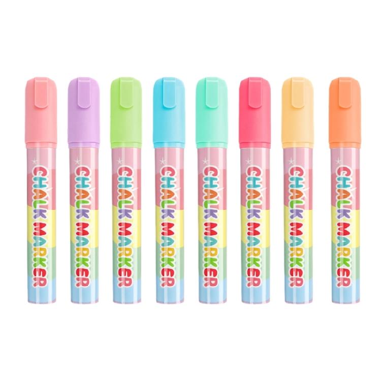 

8 Color Liquid Chalk Pen 10mm Broad Tip Erasable Liquid Chalk Marker For Writing Drawing on Glass Blackboard Whiteboard 1