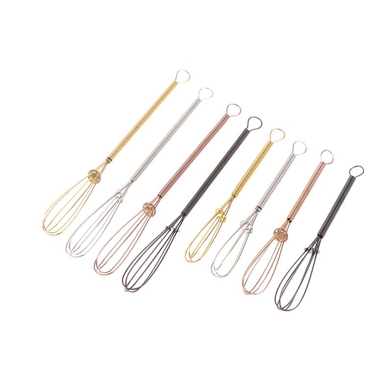 Mini Edelstahl Schneebesen Eierschläger Wisk Manuell Ballon Drahtschneebesen Milch Mischen