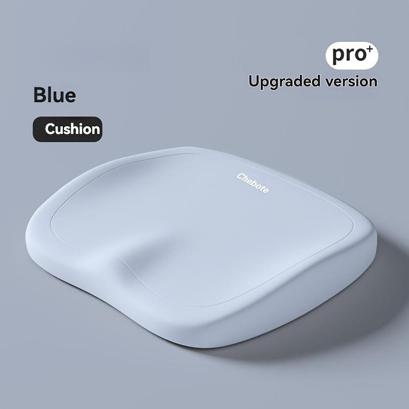 

Эргономичная подушка сиденья из пены с эффектом памяти для длительного сидения - Регулируемая подушка для поддержки бедер и поясницы - Портативный коврик для стула для использования в офисе, автомобиле и дома синий