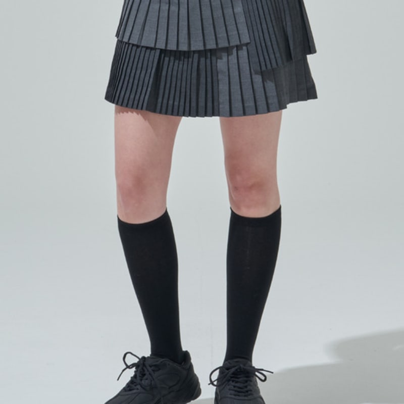 BLUDOT Color Point Knee Socks_BK