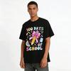 100 Days Of School Bow Pencil Print Kids Casual Tee Pure cotton T-shirt