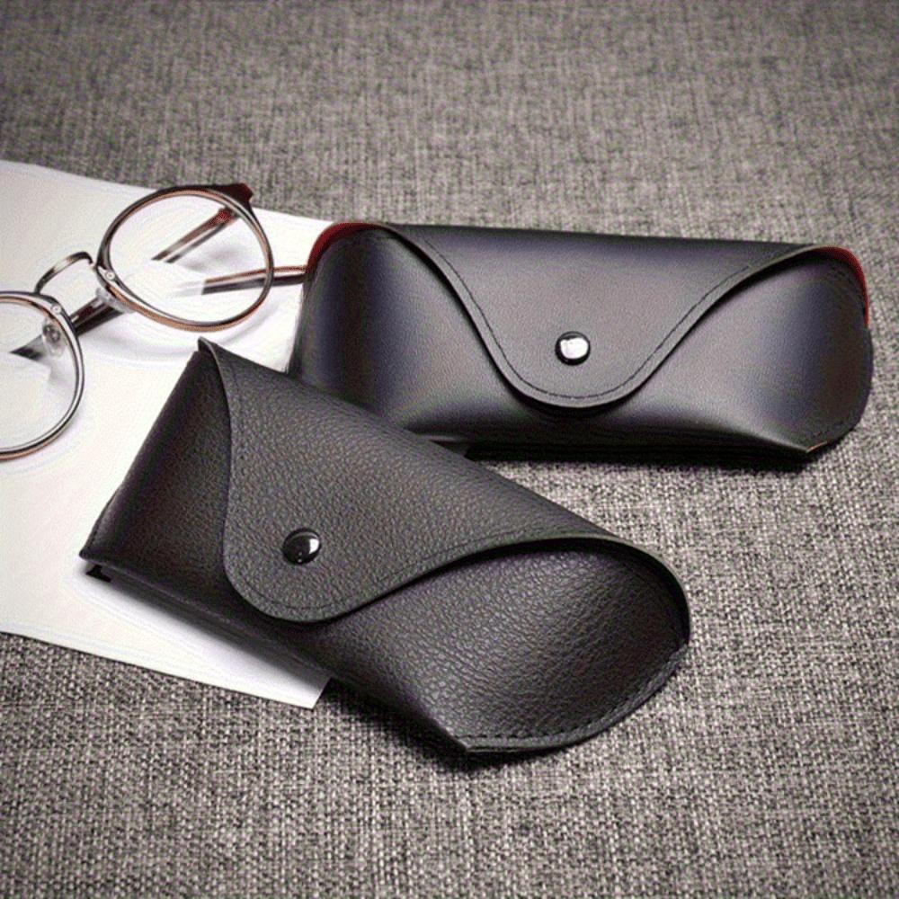 Zipper Sunglasses Case High Quality Black PU Leather Protective Glasses Box