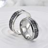 Female Fashion Ring Men Wide Stainless Ornament Jewelry Band Steel Presents Lady Engrave Engagement Charm Multi-Sizes