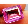 Natural Pink Sapphire Excellent Cut 10 Ct Loose Gemstone CERTIFIED Emerald Cut A-4288