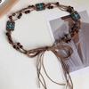 Vintage Ethnic Style Handwoven Waist Rope Women'S Dress Decorative Waist Chain Versatile Bohemian Y2K Belt