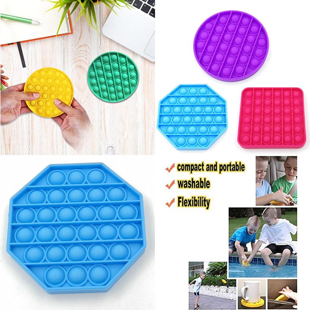 Foxmind Pop Bubble Sensorisches Fidget Pop It Spielzeug zum Stressabbau und für pädagogischen Spaß für Kinder
