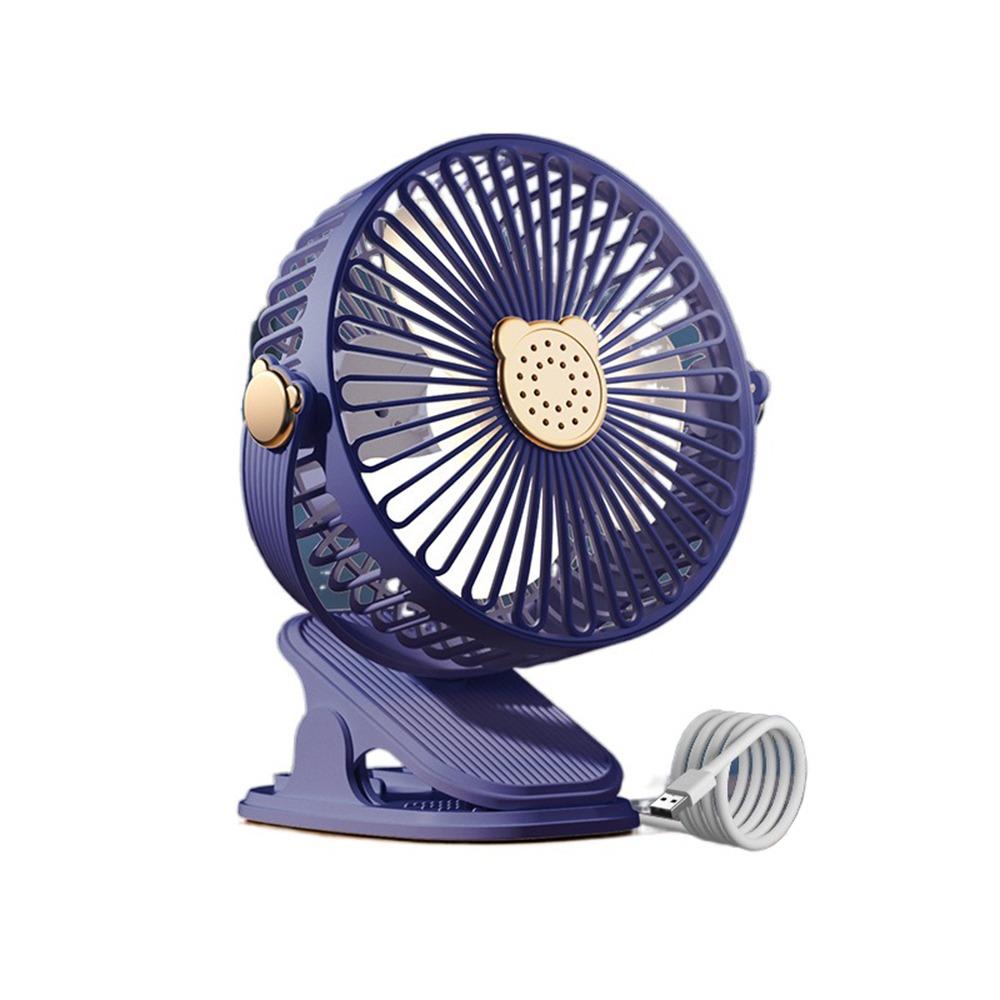 

Low Noise Desktop Hang Clip Fan Clip-On Portable Air Circulator Flexible 3 in 1 Car Cooler Camping синий