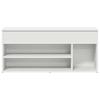 Shoe Bench White 102 x 30.5 x 45 cm Particleboard