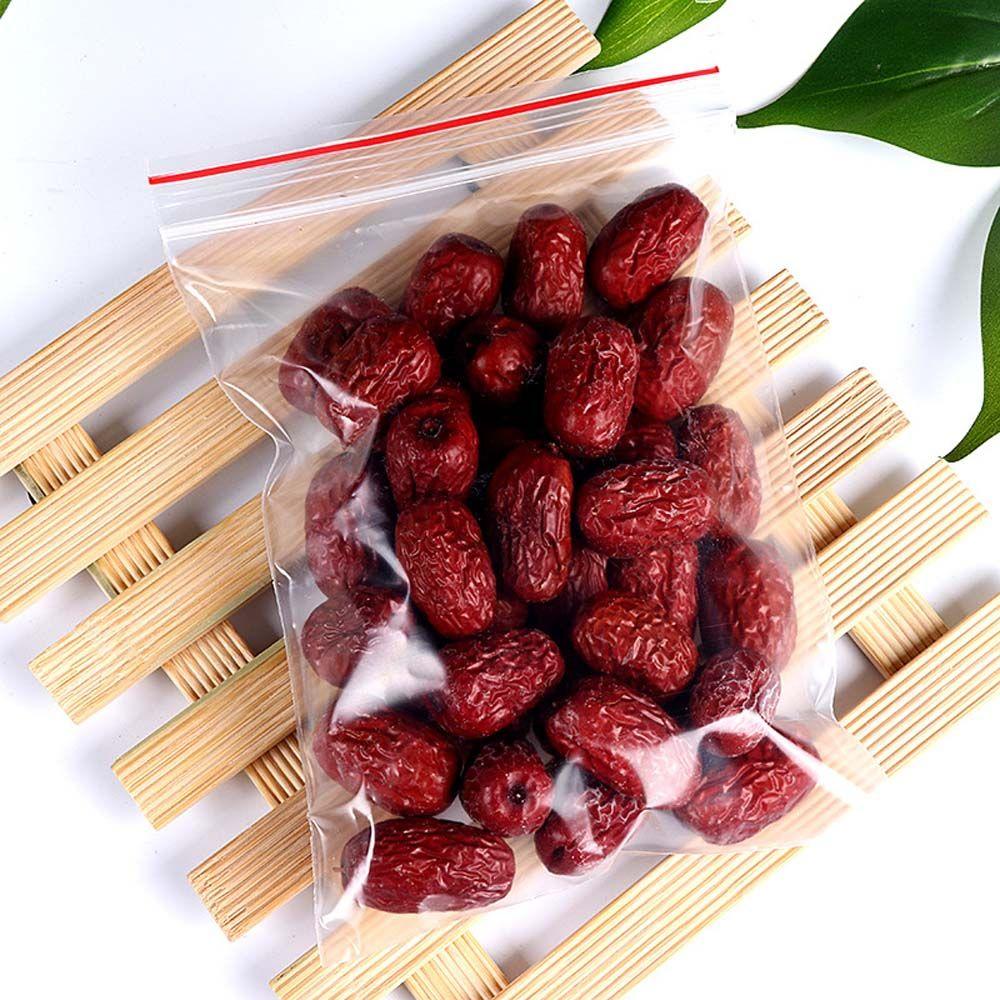 100Pcs Clear Snacks Zero Waste Kitchen Food Storage Sealing Bag Plastic Bags