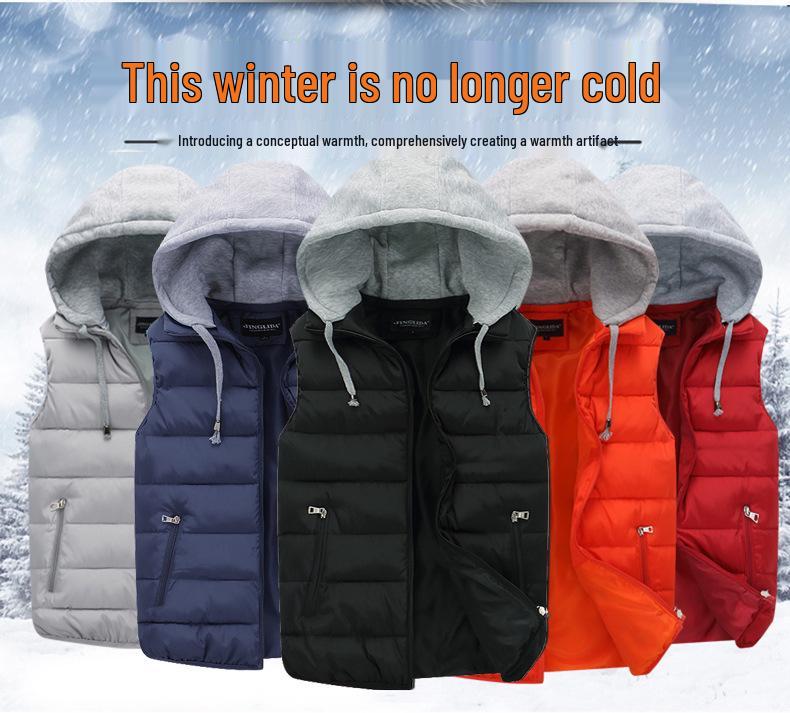 Herbst Winter Herren und Damen LOUG Bedruckte Baumwollweste