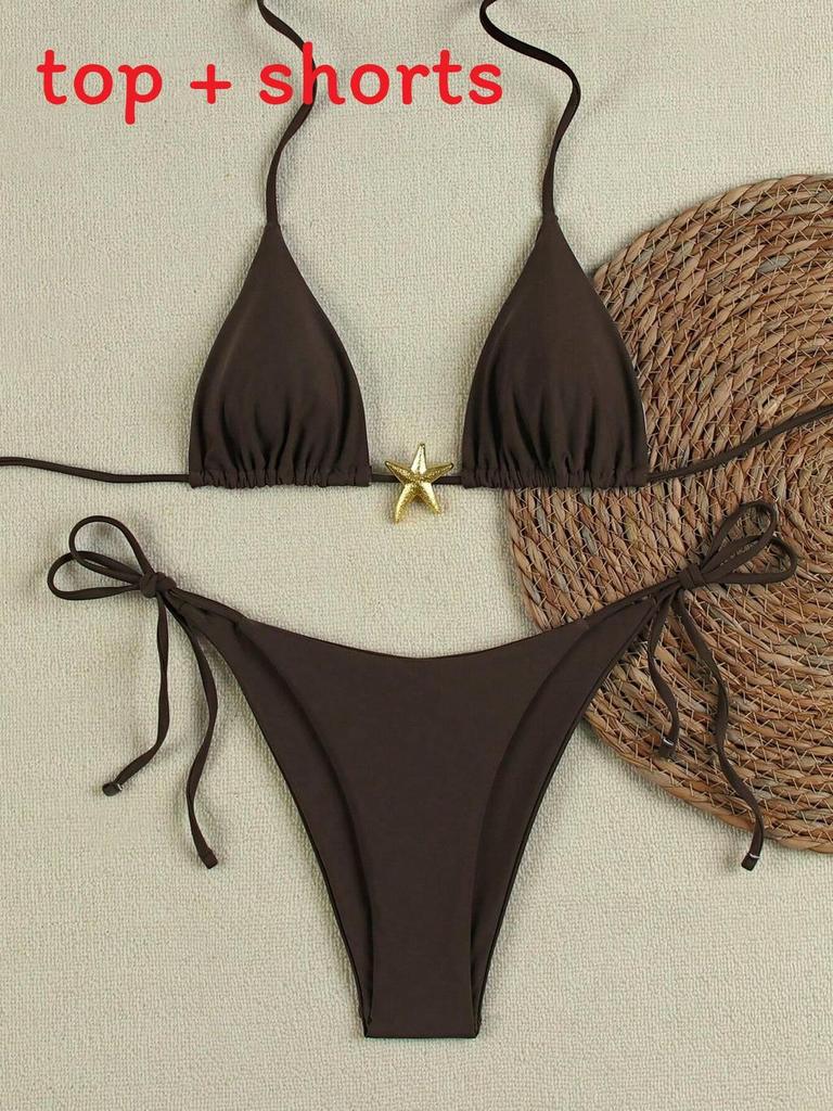 Ladies Bikini Swimsuit With Nylon Material And Removable Padding For Beach And Pool Use