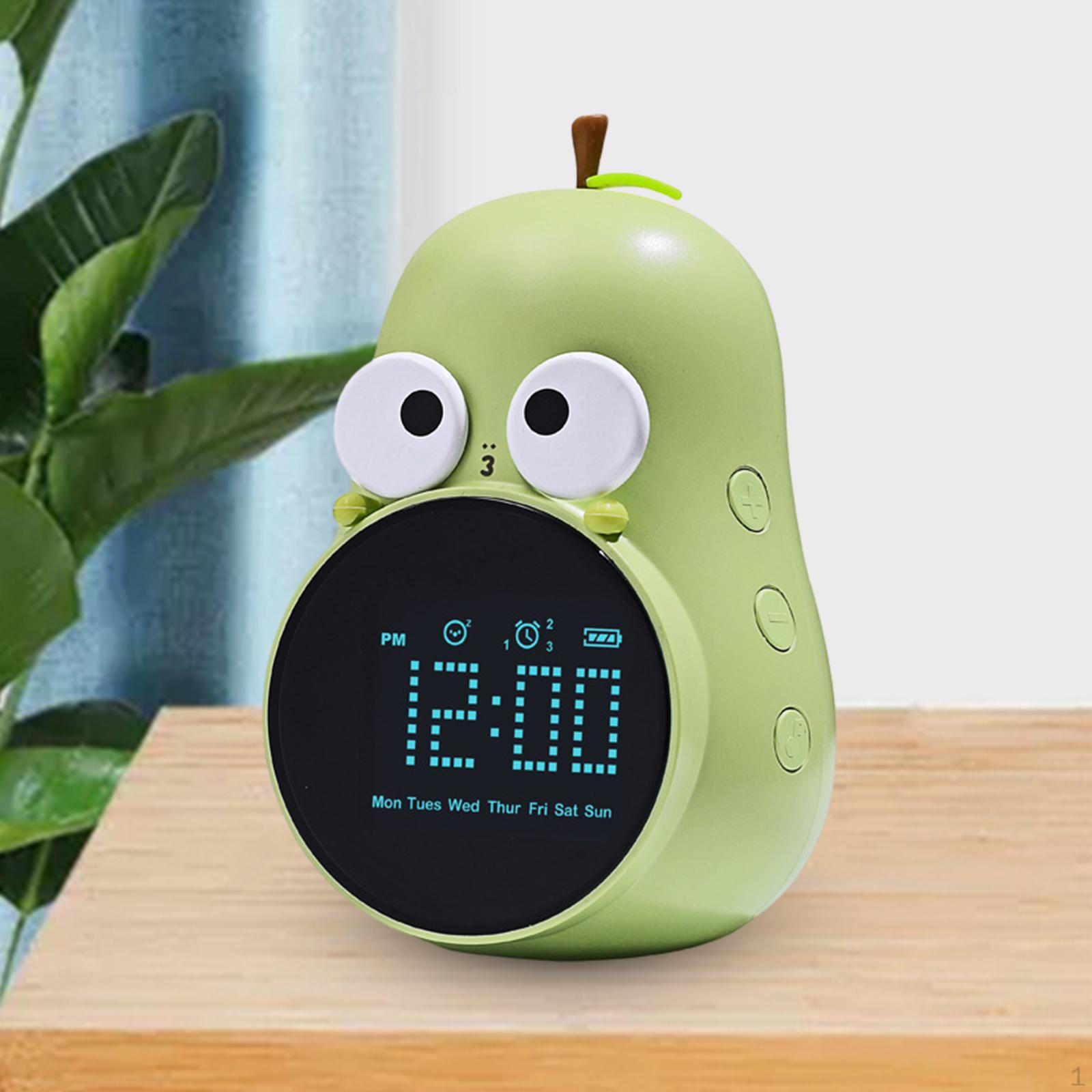 

Будильник для детей Настольный Милый Груша Цифровой Кабинет Гостиная зелёный