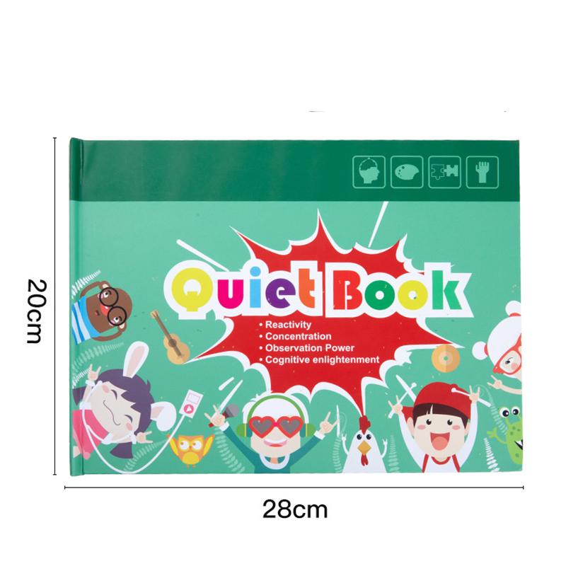 Montessori Toys Quiet Book My First Busy Book Animal Fruit Numbers Matching Game DIY Puzzle Educational Toys For Kids Children