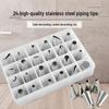 24-Piece Stainless Steel Flower Icing Nozzle Set for DIY Baking