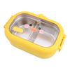 Grazioso Contenitore Pranzo in Acciaio Inossidabile con Anatra 2 Scomparti Design Ermetico Perfetto per i Pasti dei Bambini Ovunque