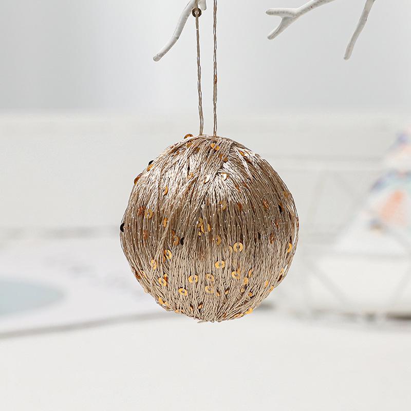 Christmas Yarn Ball Tree Pendant - Creative DIY Yarn-Wrapped Decorative Ornament