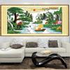 2m 3m New Style Precise Printing Silk Thread Landscape Cross-Stitch: Welcoming Pine Wealth Version
