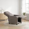 Massage Recliner Taupe Fabric