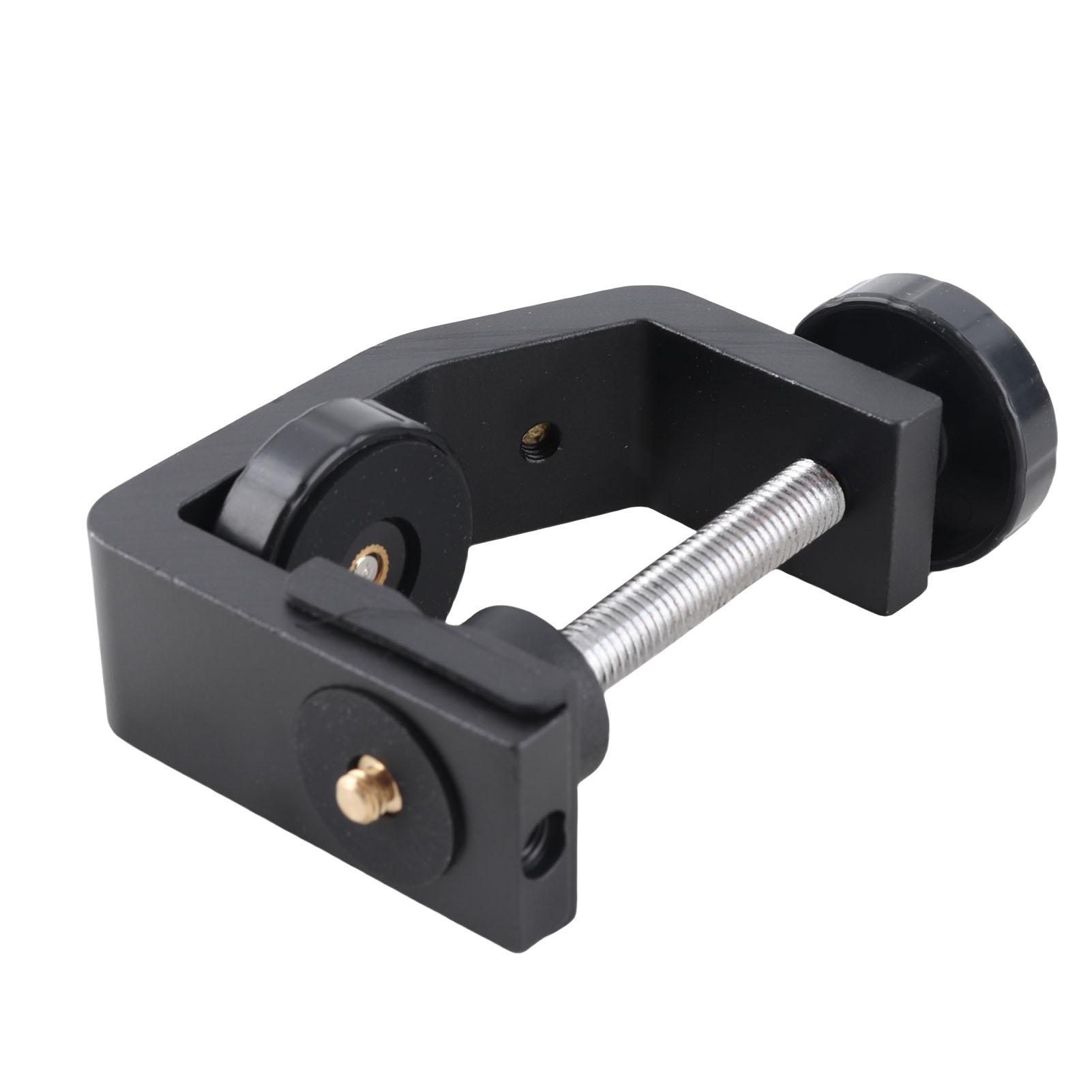 

Large Aluminium Alloy Black C Clamp Mount Fixed Desktop Bracket for Flashlight Camera Tripod Photography