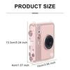 Translucent Pink Carrying Case Protective Cover for Fujifilm Instax Mini EVO Photo Equipment