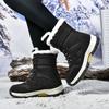 Couples casual high-top boots winter soft-sole non-slip warm velvet snow boots fashion unisex outdoor boots men's cotton boots