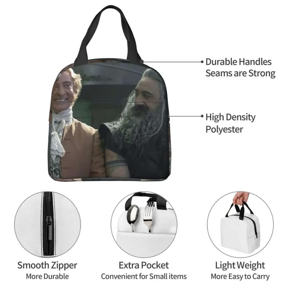 Death Gentlebeard Blackbeard Stede Bonnet Insulated Lunch Bag for Kids School Cooler Thermal Food Box Tote Leakproof