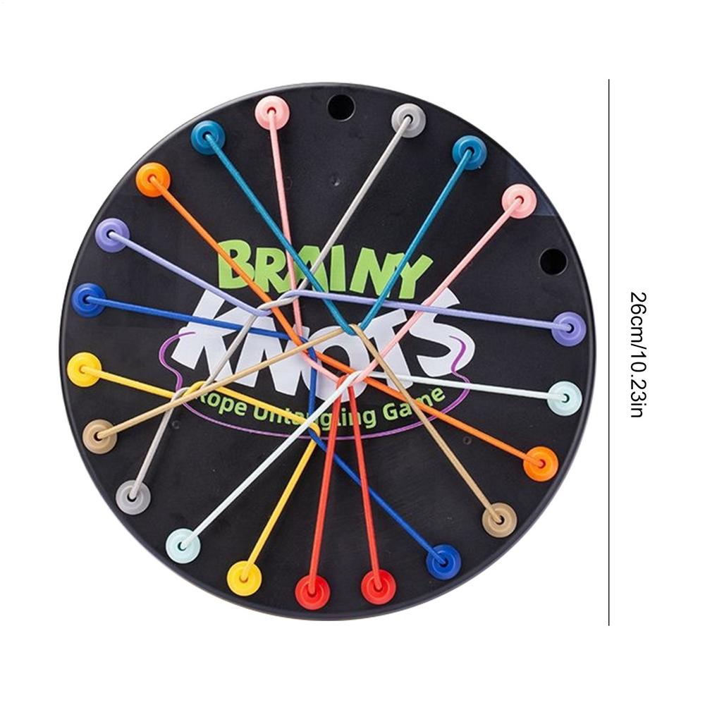 Rope Untying Challenge Educational Toys Kid Rope Knots Sensory Social Board Game Decryption Game Logic Thinking Training Toys