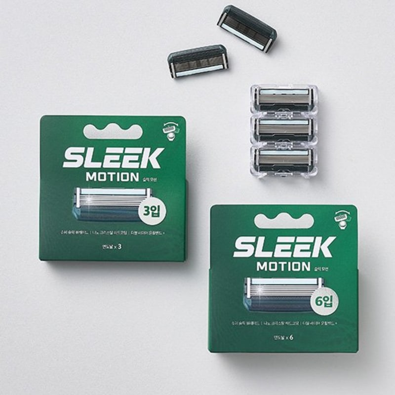 [Dorco] Slick Motion Razor Blades 3/6 Pack (2 Types) (Choose 1)