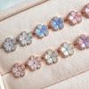 T-Moon Re Cubic Flower Mini Women's Earrings Cute Color
