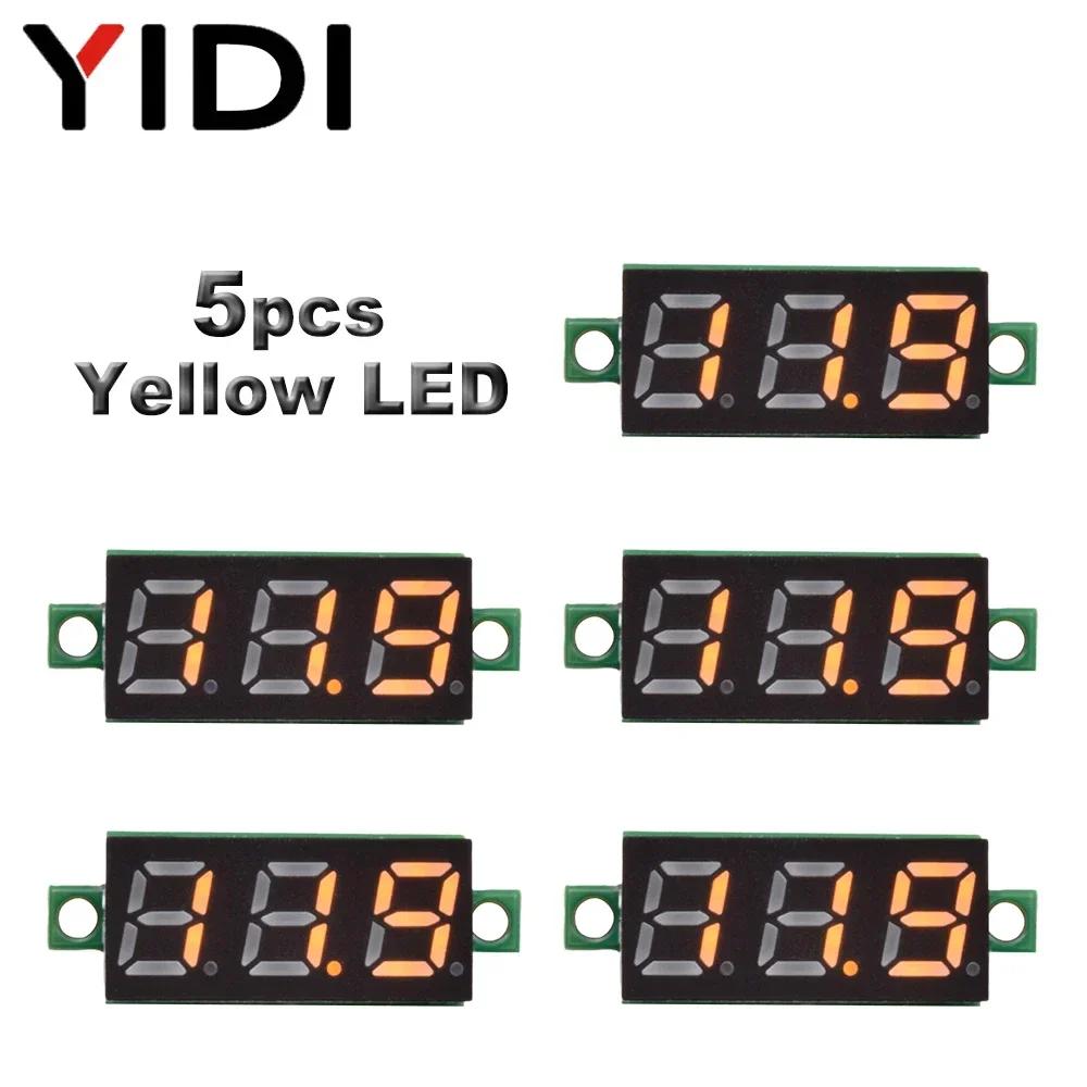 5pcs 10pcs Mini DC LED Digital Voltmeter 0.28 Inch 0-100V 2.5-30V Voltage Meter Volt Tester Detector for Car Auto Motorcycle