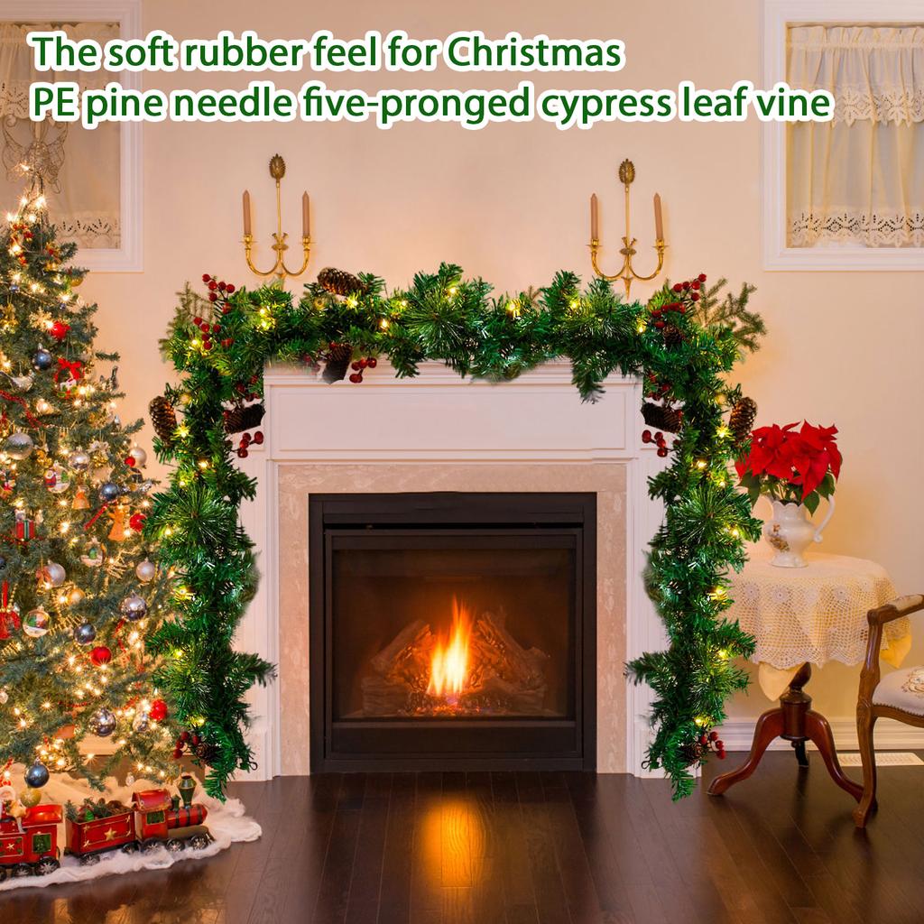 Konstgjorda Simulerings Barr och Rotting Juldekoration Barr Hemdekoration Foto Path5