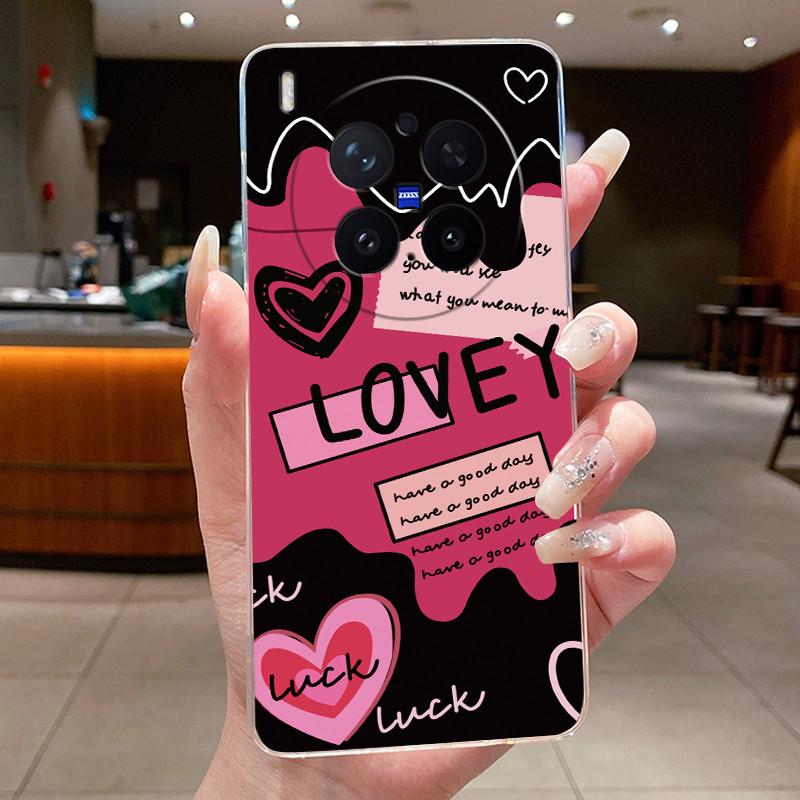 Trendy Fashion Erupting Volcano Pattern Phone Case For Vivo X300 Pro Clear TPU Soft Cover Anti-scratch Couple Protective Shell