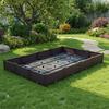 Rectangular Planter Box Modular Flower Space-Saving for Patio, Indoor