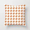Nordic Orange Pattern Sofa and Bedside Pillow Cover Modern Simple Casual Waist Head Pillow Cushion Cover Pillows Decor Home 45cm