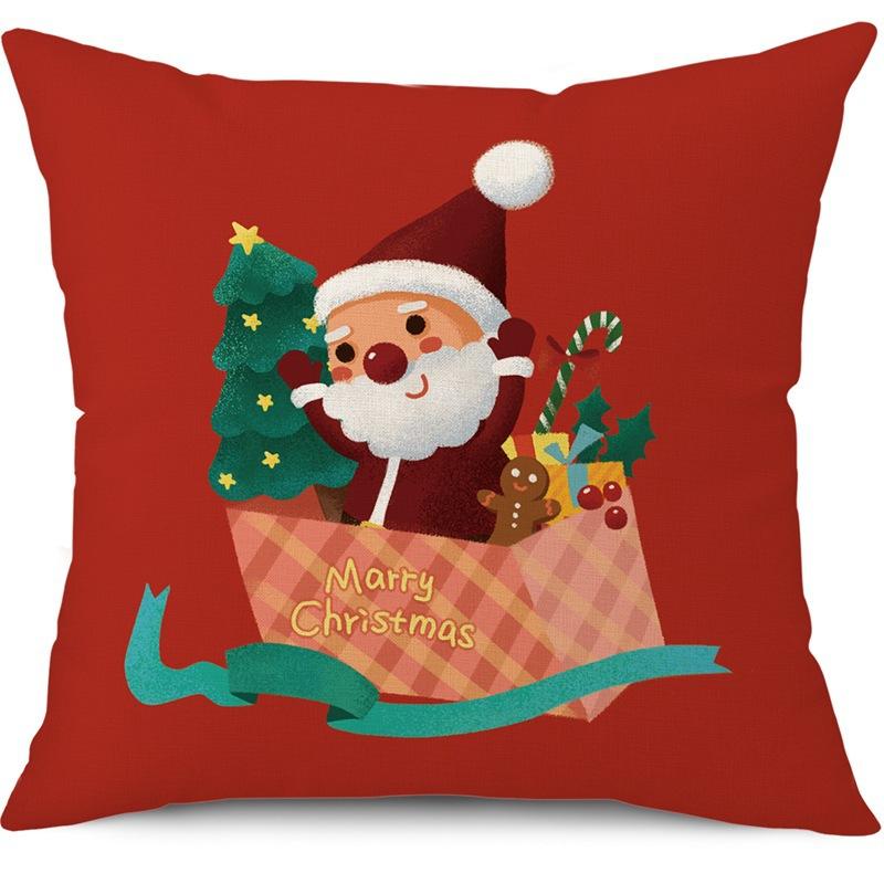 Amazon's Best Selling Nordic Style Santa Claus Cute Christmas Home Cushion Cover Cute Cartoon Pillow Cover