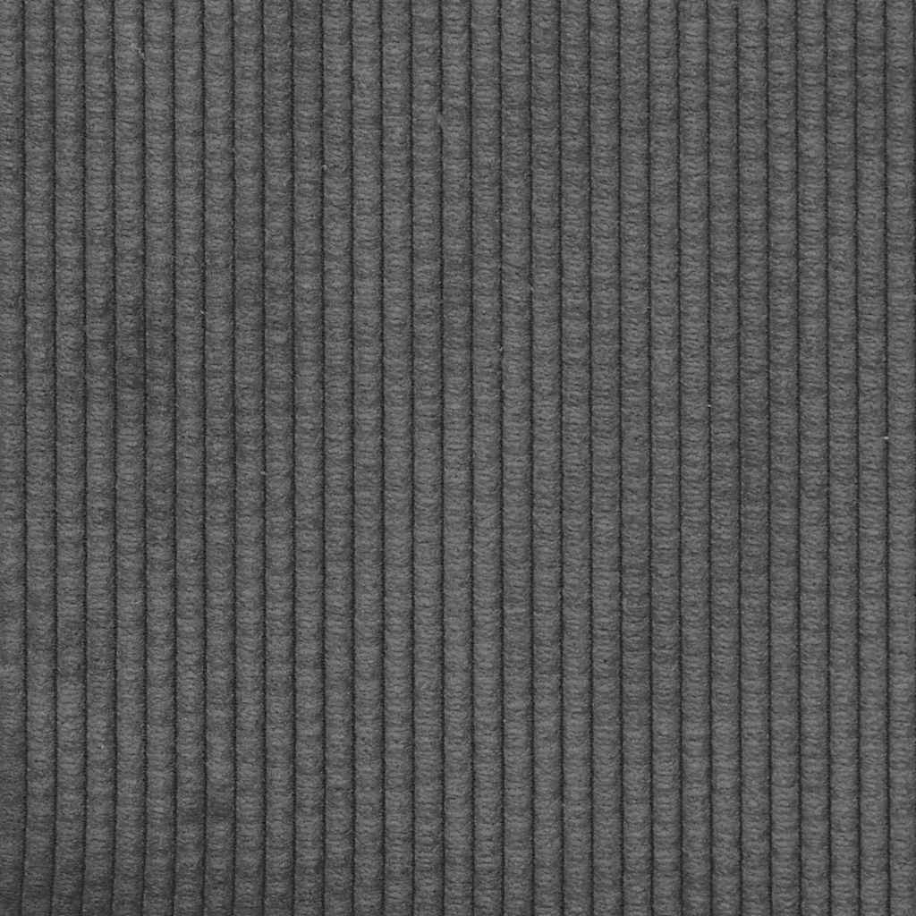 Dark Grey Sofa 250 X 77 X 76 Cm Cord Fabric