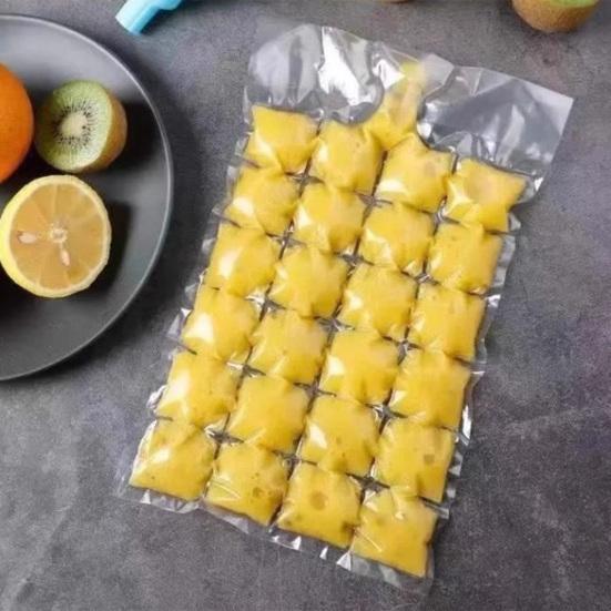 Jednorázový sáček na led Samouzavírací sáčky na výrobu ledu Snadné uvolňování Stohovatelné sáčky na ledové obklady pro koktejly víno Výrobník na mrazení